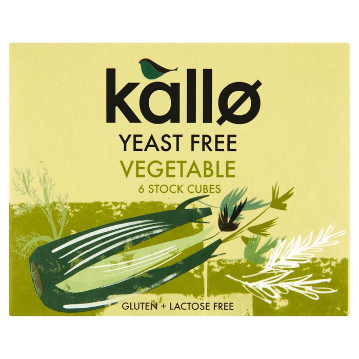 Kallo Yeast Free Veg Stock Cubes 60g