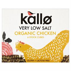 Kallo Org Chicken Stock Cubes L Salt 51g