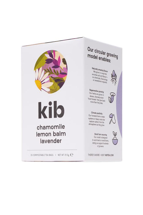Kib Tea Chamomile, Lemon balm, lavende 15bag
