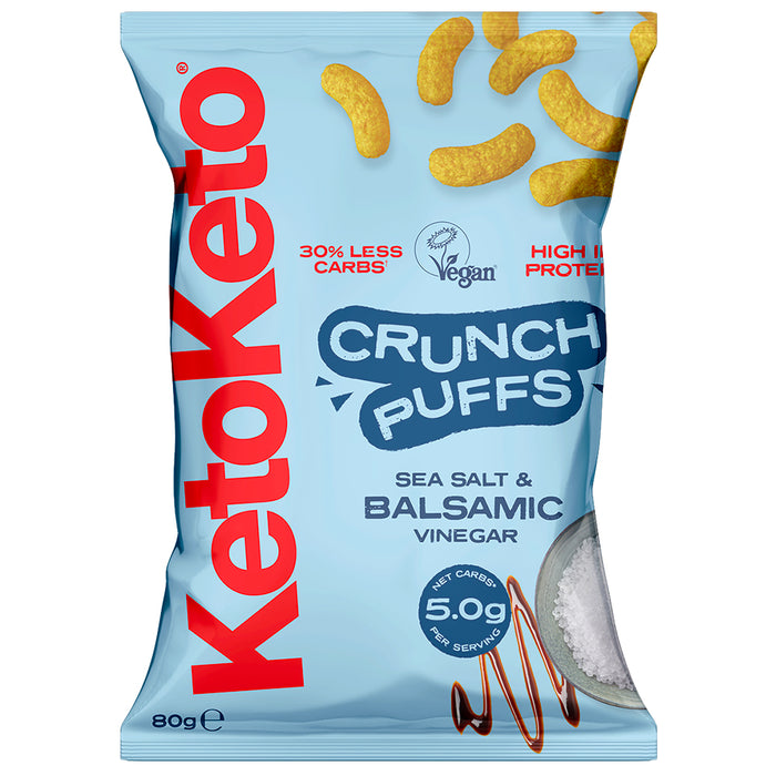 KetoKeto Crunch Puffs Salt & Vinegar 80g