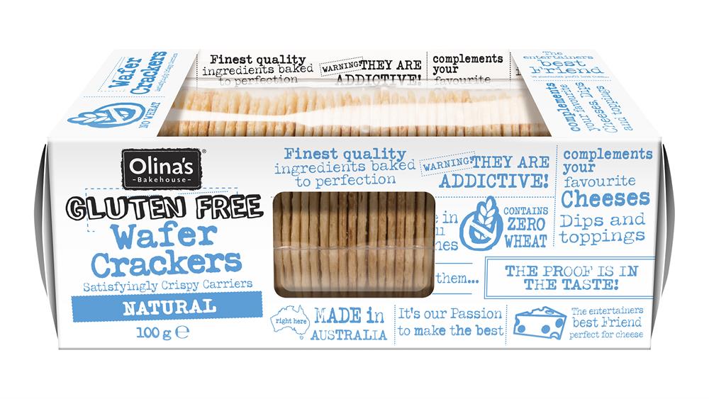 Olinas Bakehouse Gluten Free Wafer Crackers Natural 100g
