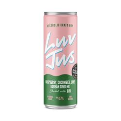 LuvJus Raspberry Lime & Gin Drink 250ml