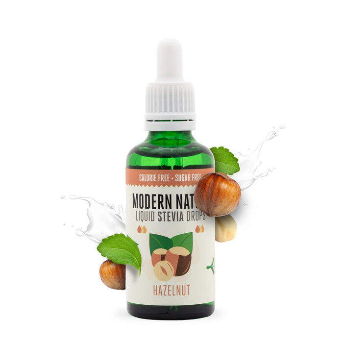 Modern Nature Stevia Drops Hazelnut Sweetene 50ml