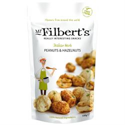 Mr Filberts Italian Herb Peanuts & Hazels 100g