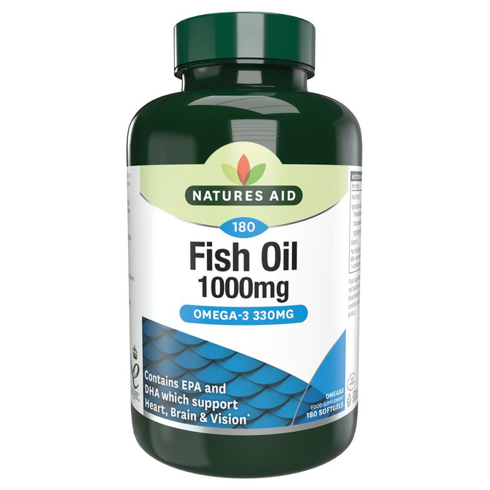 Natures Aid Fish Oil 1000mg 180 Softgels