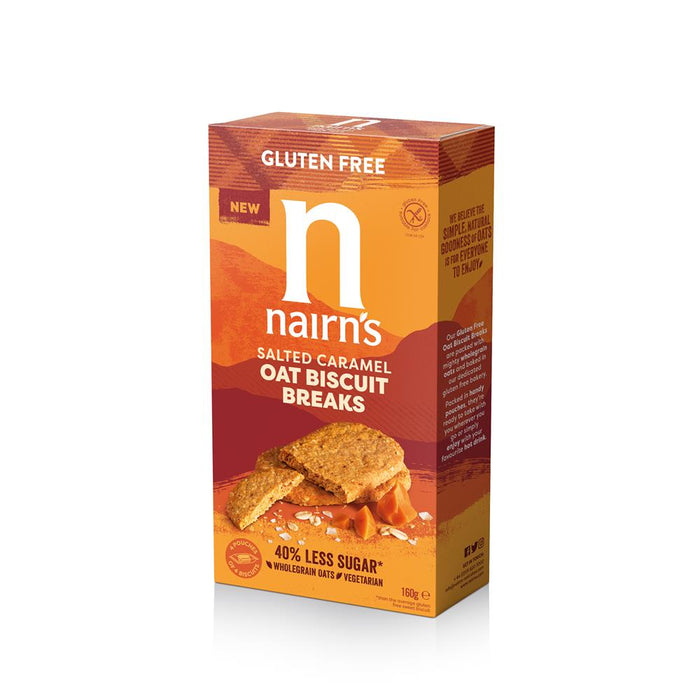 Nairns GF Salted Caramel Biscuit Brea 160g