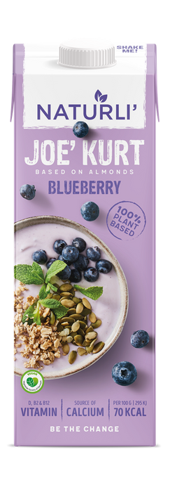 Naturli Ambient Joe Kurt Blueberry Yoghurt 1000ml