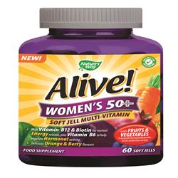 Alive! Women`s 50+ Soft Jell 60 Chewables