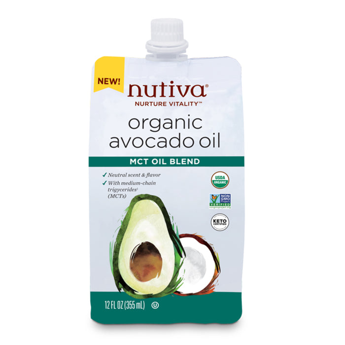 Nutiva Organic Avocado Oil/MCT Pouch 355ml