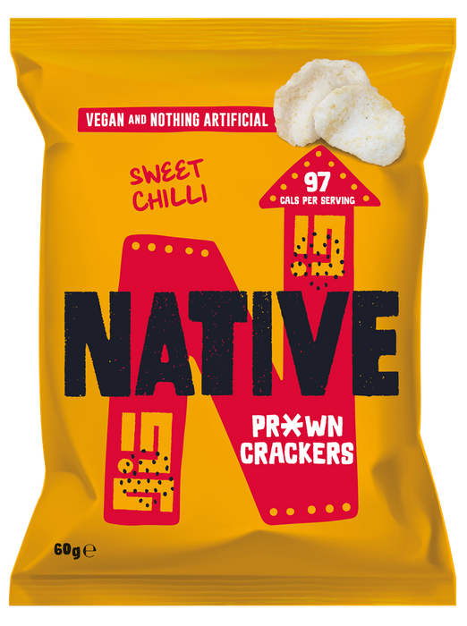 Native Snacks Prawn Crackers Sweet Chilli 60g