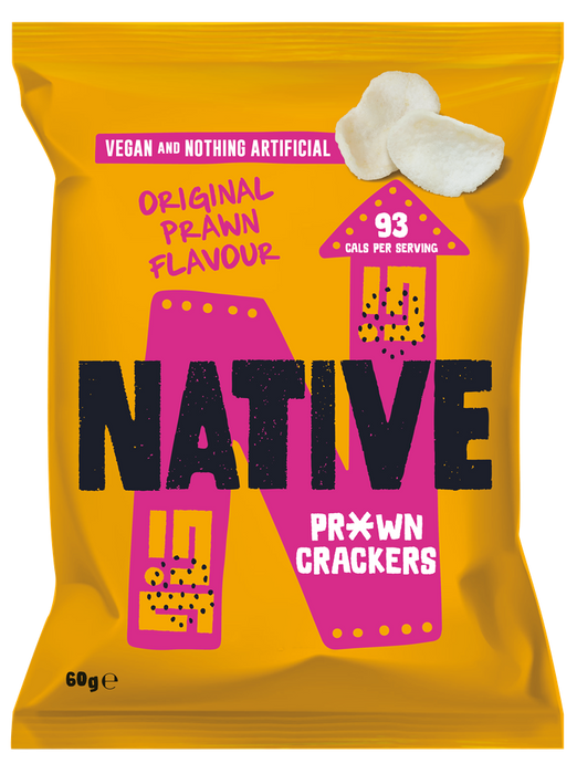 Native Snacks Prawn Crackers Original Prawn 60g