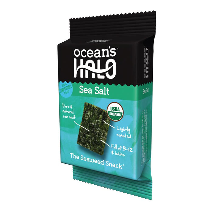 Ocean's Halo Sea Salt Seaweed Snack 4g