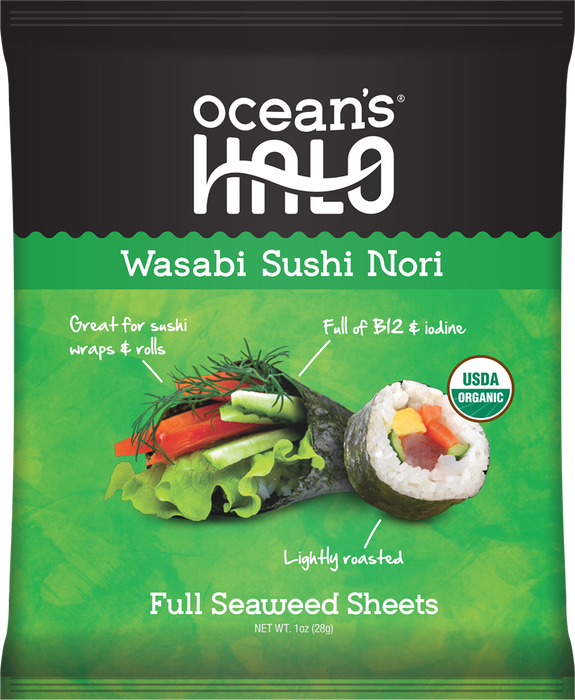 Ocean's Halo Wasabi Sushi Nori 12g