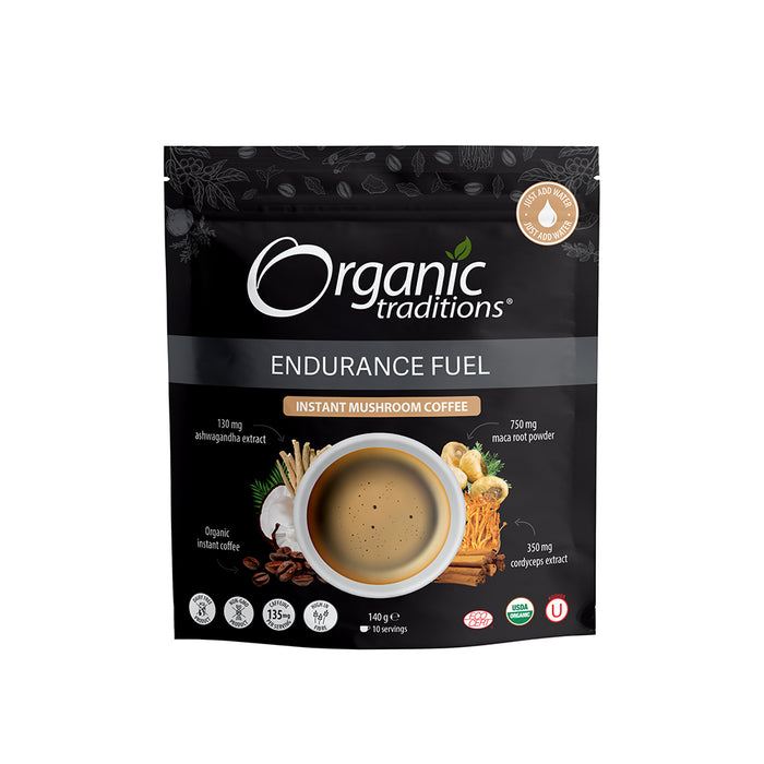 Organic Traditions Endurance Fuel-Mushr Coffee 140g