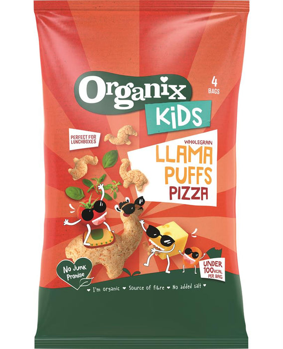 Organix KIDS Llama Puffs Pizza 4 x 12g