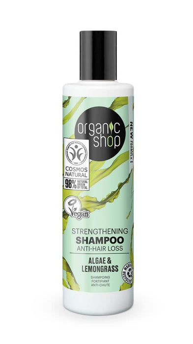 Organic Shop Anti Hair Loss Shampoo Algae & Lemongrass 280ml