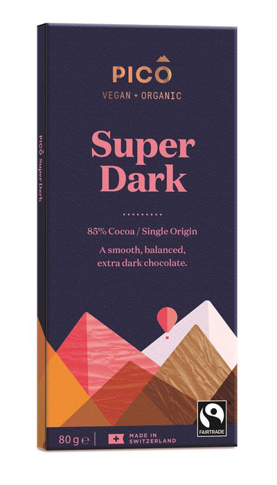 Pico Organic Super Dark Bar 80g