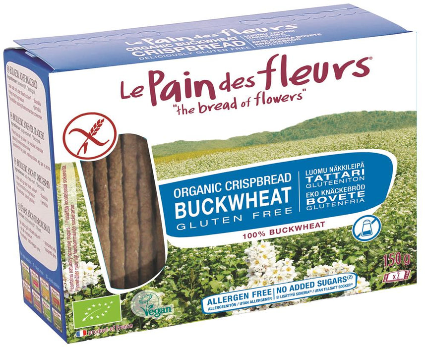 Le Pain des Fleurs Gluten Free Buckwheat Crspbrd No Sugar 150g