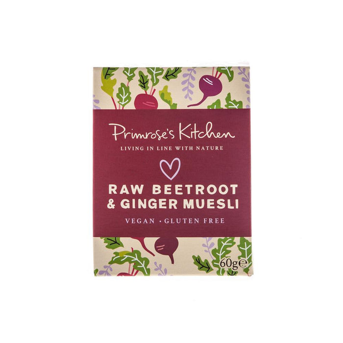 Primroses Kitchen Raw Beetroot and Ginger Muesli 60g