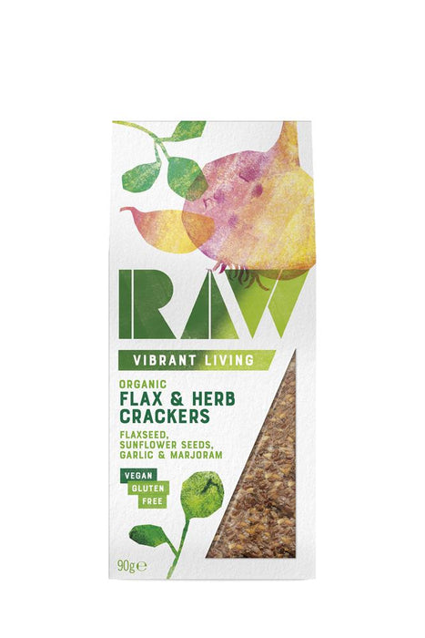Raw Health Org Flax & Herb Cracker 90g