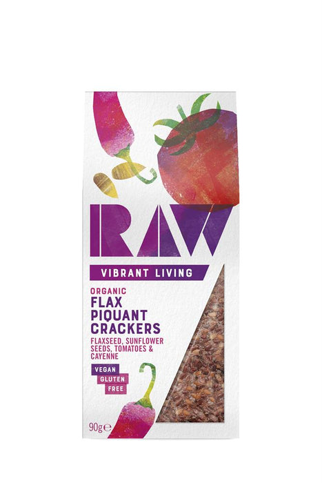 Raw Health Org Flax Tomato Crackers 90g
