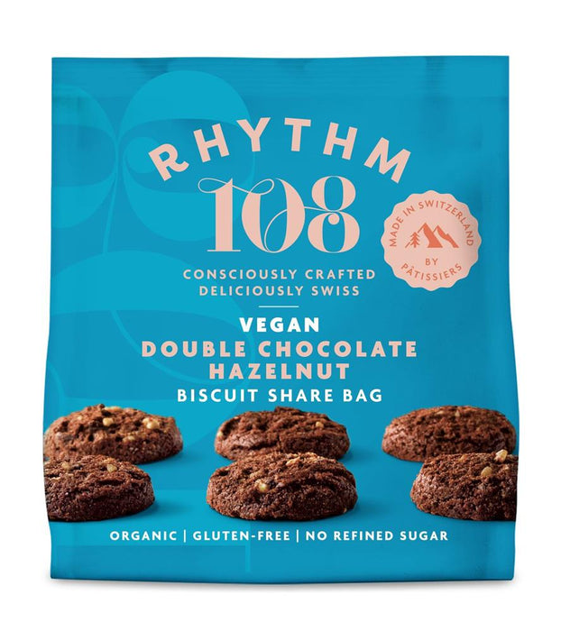 Rhythm 108 Double Choc Tea Biscuit Bag 135g