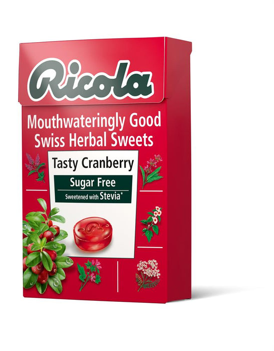 Ricola Cranberry Sugar Free Box 45g