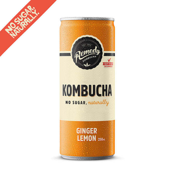Remedy Kombucha Ginger Lemon 250ml