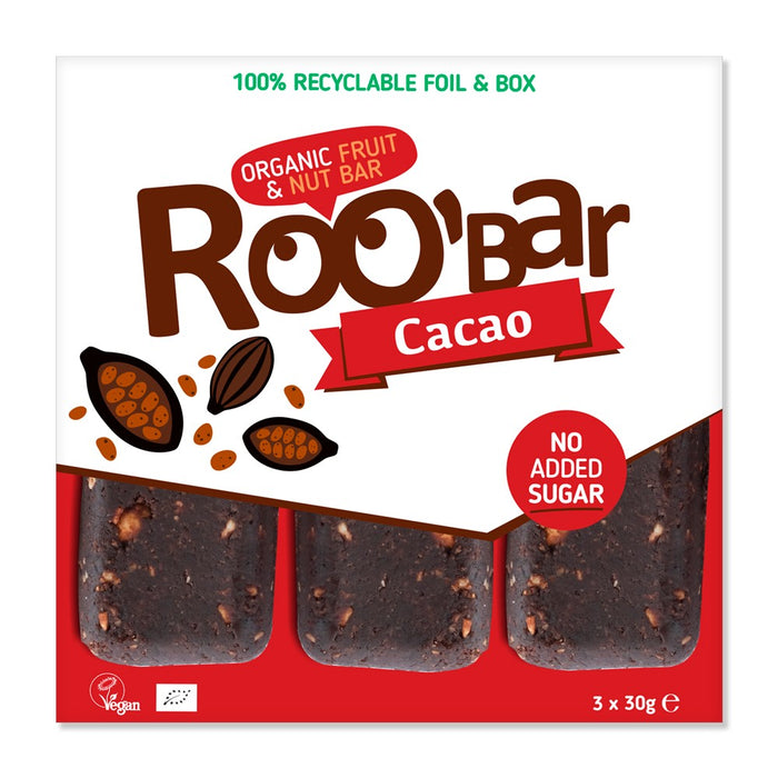 Roobar Cacao Bar - Multipack 3 x 30g