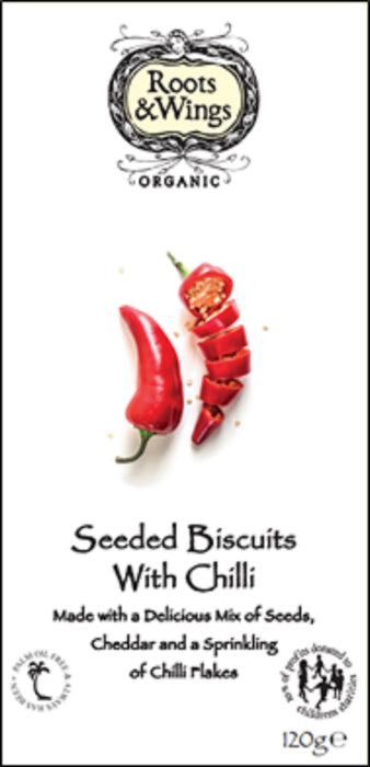 Roots and Wings Seeded Biscuits with Chilli 120g