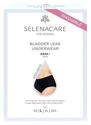 Selenacare Bladder Leak Undies High Waist Black Size L