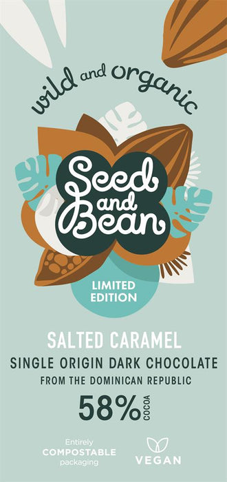 Seed & Bean Dark 58% Salted Caramel Bar 75g