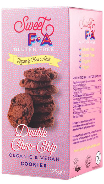 Sweet FA Double Chocolate Chip Cookies 125g