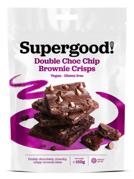 Supergood Brownie Crisps Double ChocChip 110g