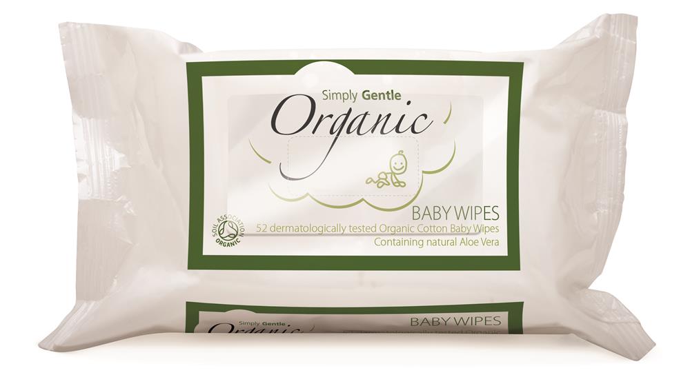 Simply Gentle Organic Baby Wipes 52wipes