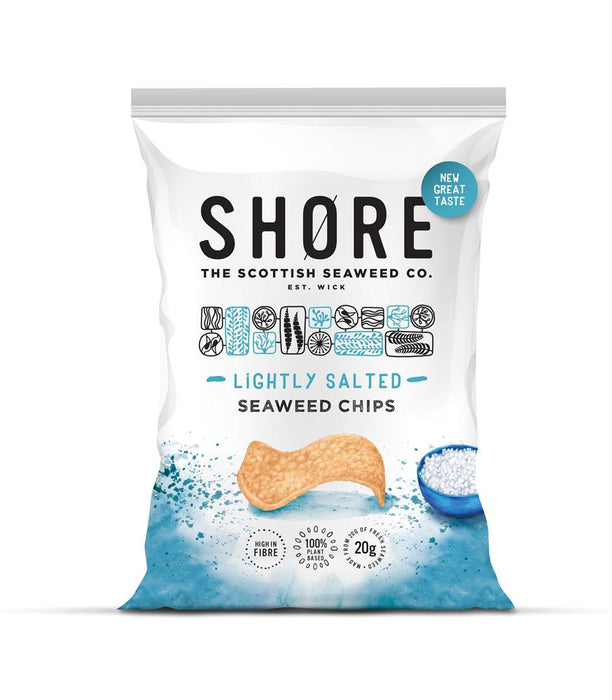 Shore Scottish Seaweed Seaweed Chips - Sea Salt 80g