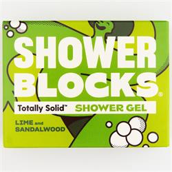 Shower Blocks Solid Shower Gel - Lime & Sandalwood 100g
