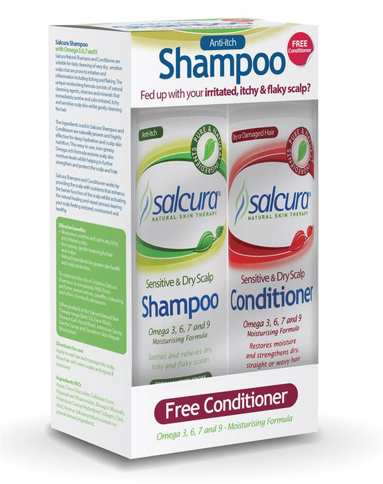 Salcura Shampoo (FREE CONDITIONER) 200ml x 200ml