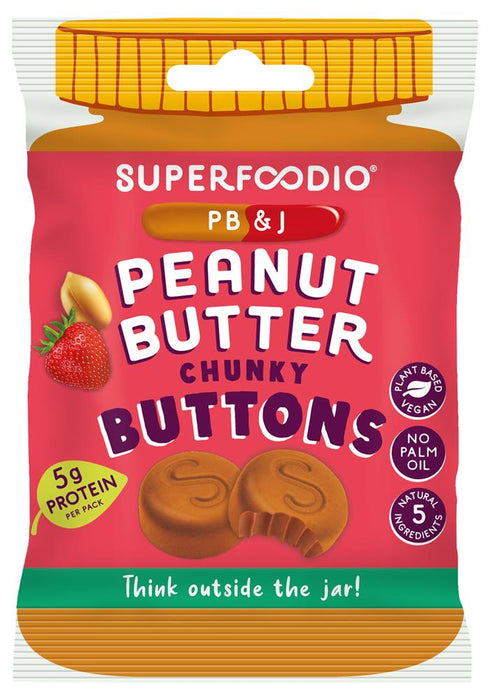 Superfoodio Peanut Butter Buttons PB&JAM 20g