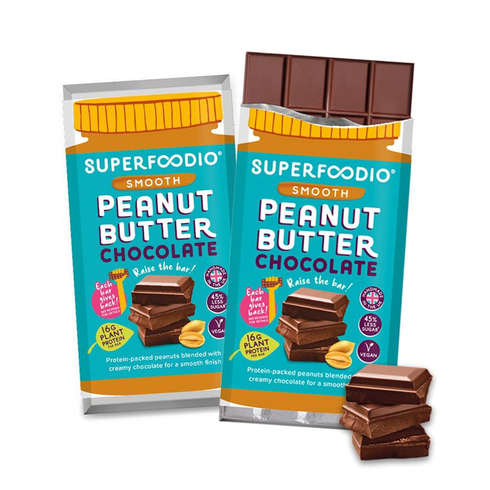 Superfoodio Smooth Peanut Butter Chocolate 90g