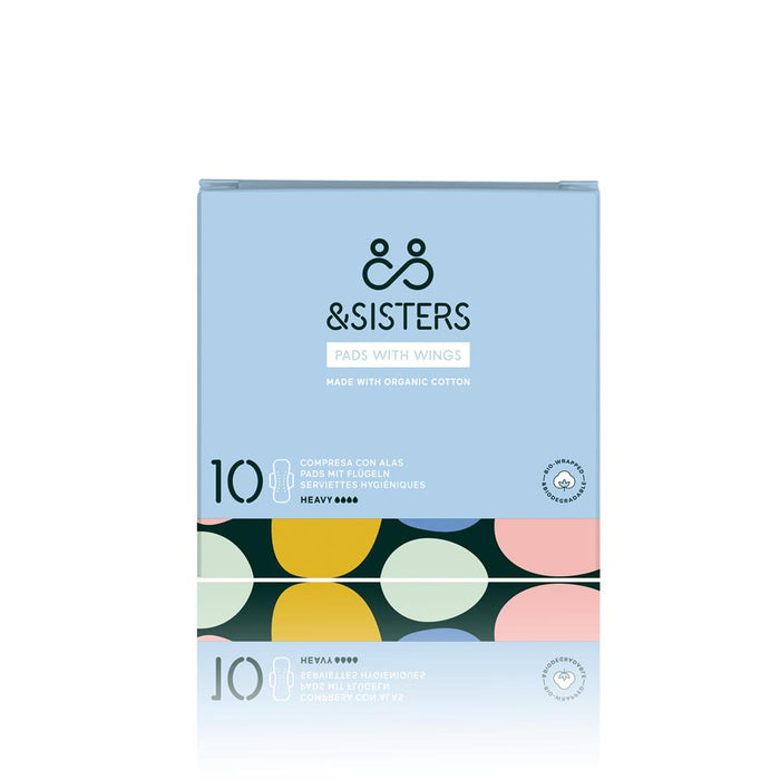 &SISTERS Organic Cotton Pads- Heavy x10 Pads