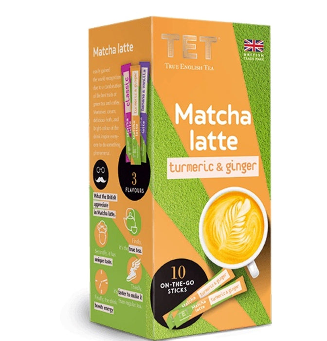 True English Tea Matcha Turmeric & Ginger Latte 10 x 7gg