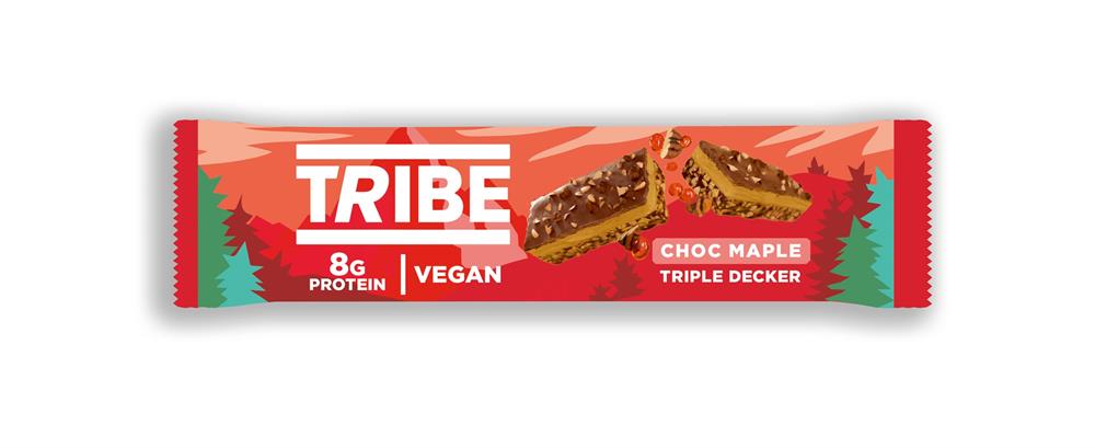 Tribe Triple Decker Choc Maple 40g