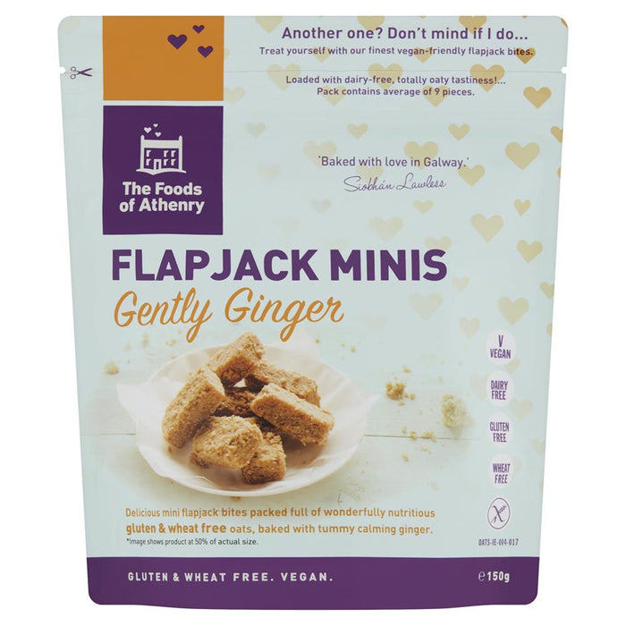 The Foods Of Athenry GF Flapjack Mini Gently Ginger 150g