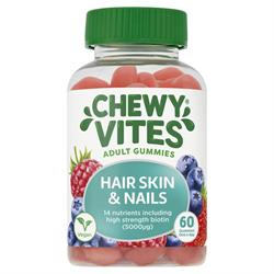 Chewy Vites Hair Skin Nails Vitamins 60 Gummies