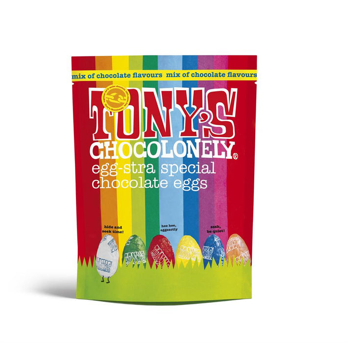 Tonys Chocolonely Mixed Easter Egg Pouch 255g