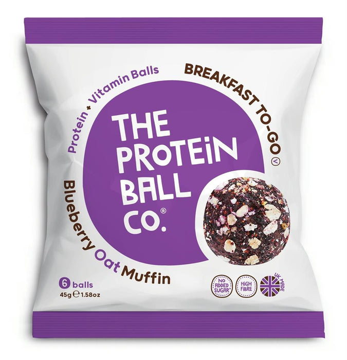 The Protein Ball Co Blueberry Oat Muffin Balls 45g