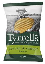 Tyrrells Furrows Salt & Vinegar Crisps 150g