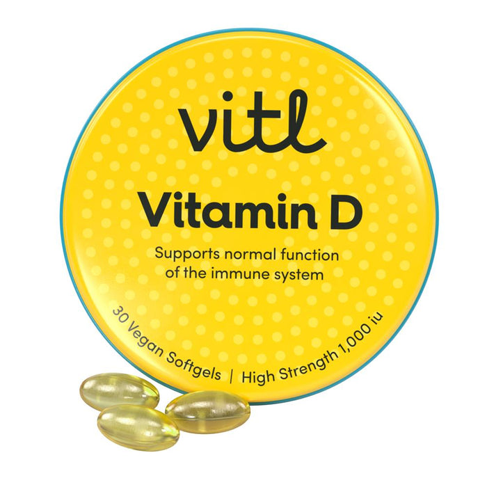 VITL Vitamin D3 1000iu Pocket Pack 30softgels