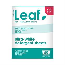 Wash With Leaf White Laundry Sheets 50
